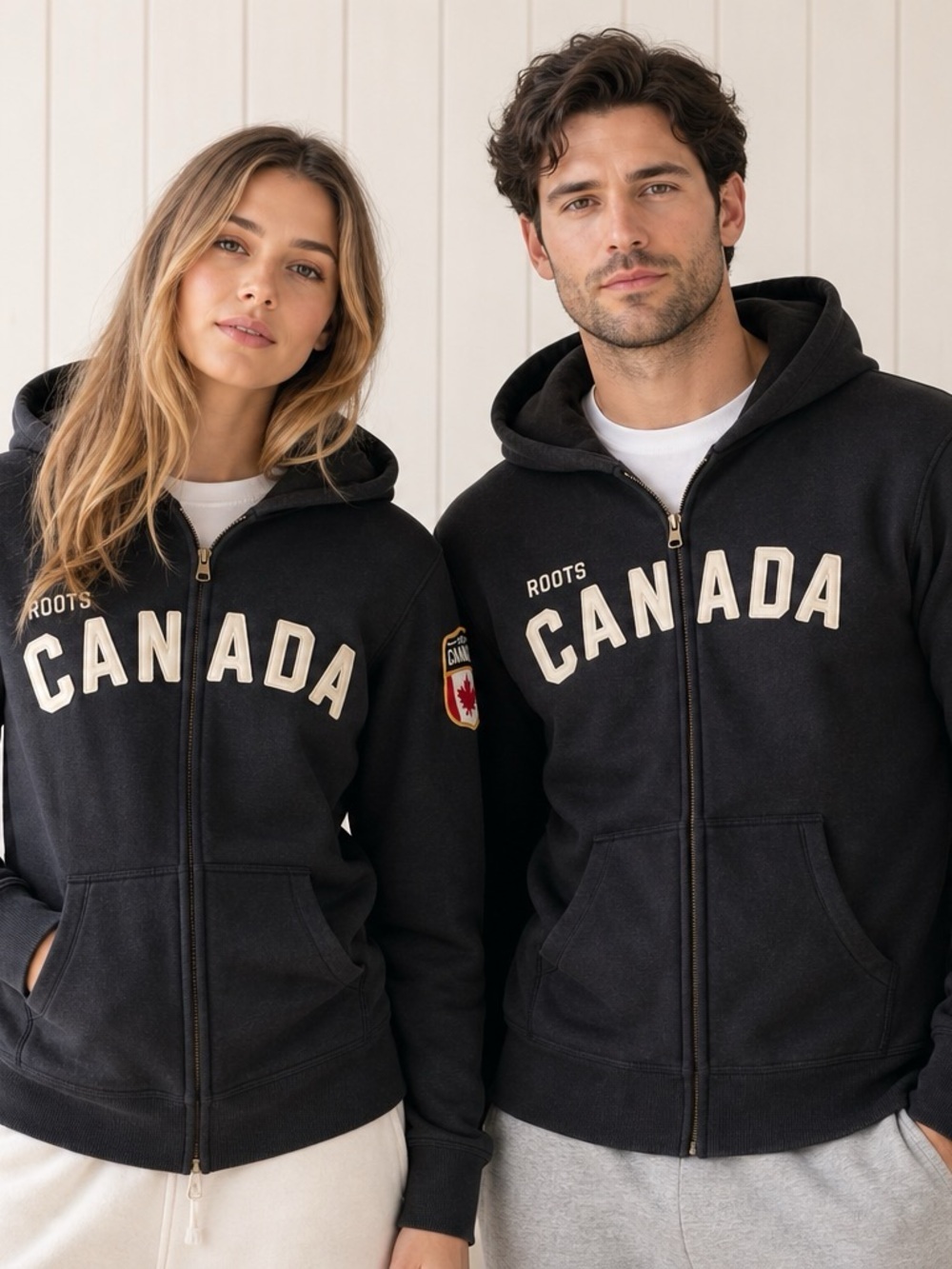 Roots Canada Maple Leaf Forever Zip Hoodie Size Small Unisex - Picture 1 of 15
